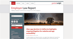 Desktop Screenshot of employerlawreport.com